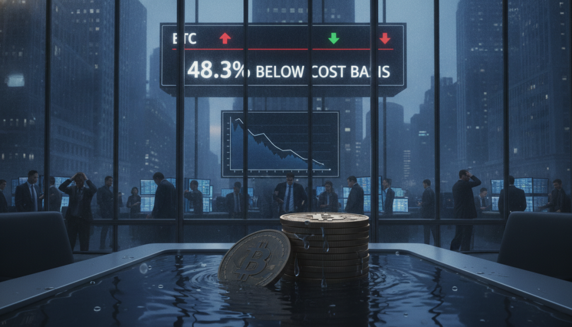 Bitcoin plunge pushes over half of circulating supply underwater