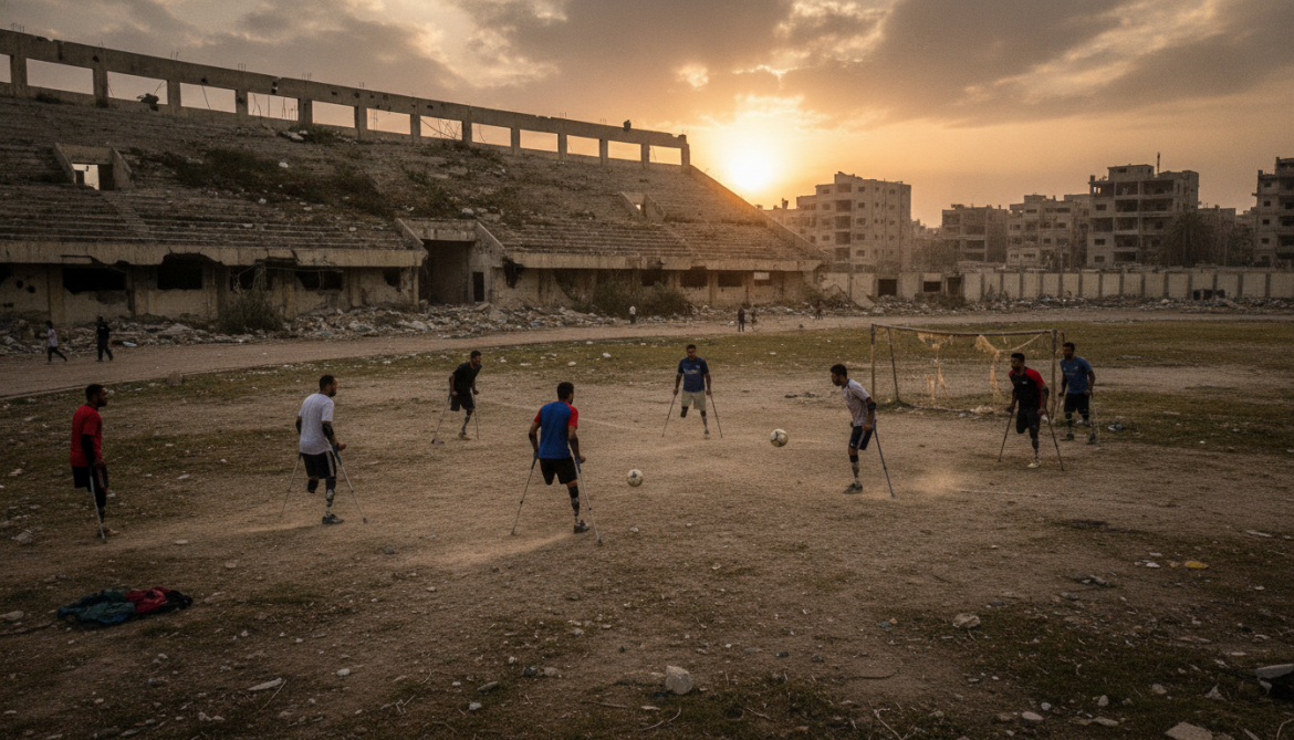Gaza amputee football team trains in damaged stadium amid World Cup 2026