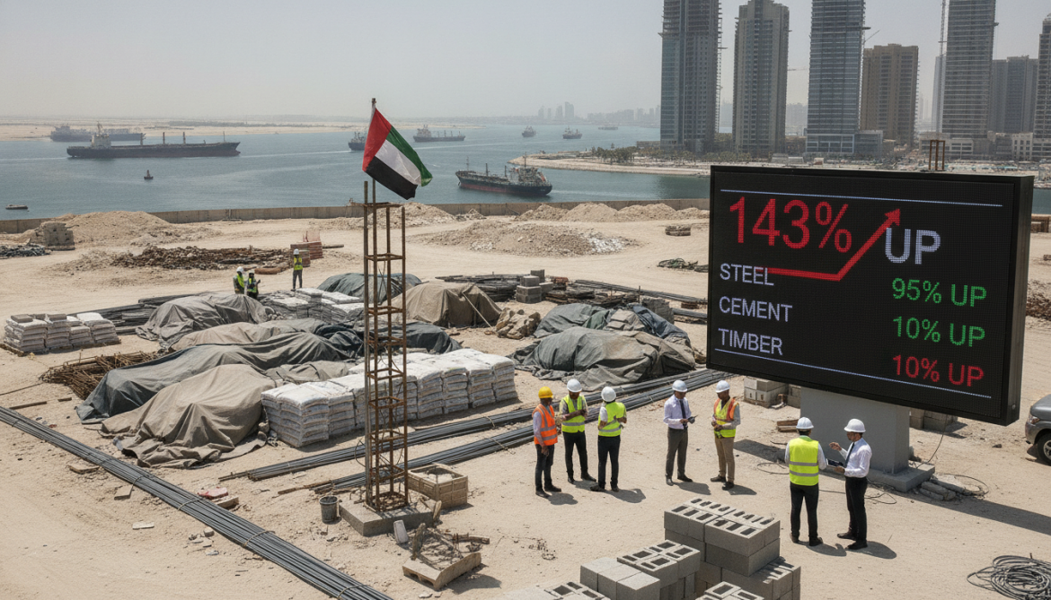 UAE construction material prices soar up to 143% amid Hormuz crisis