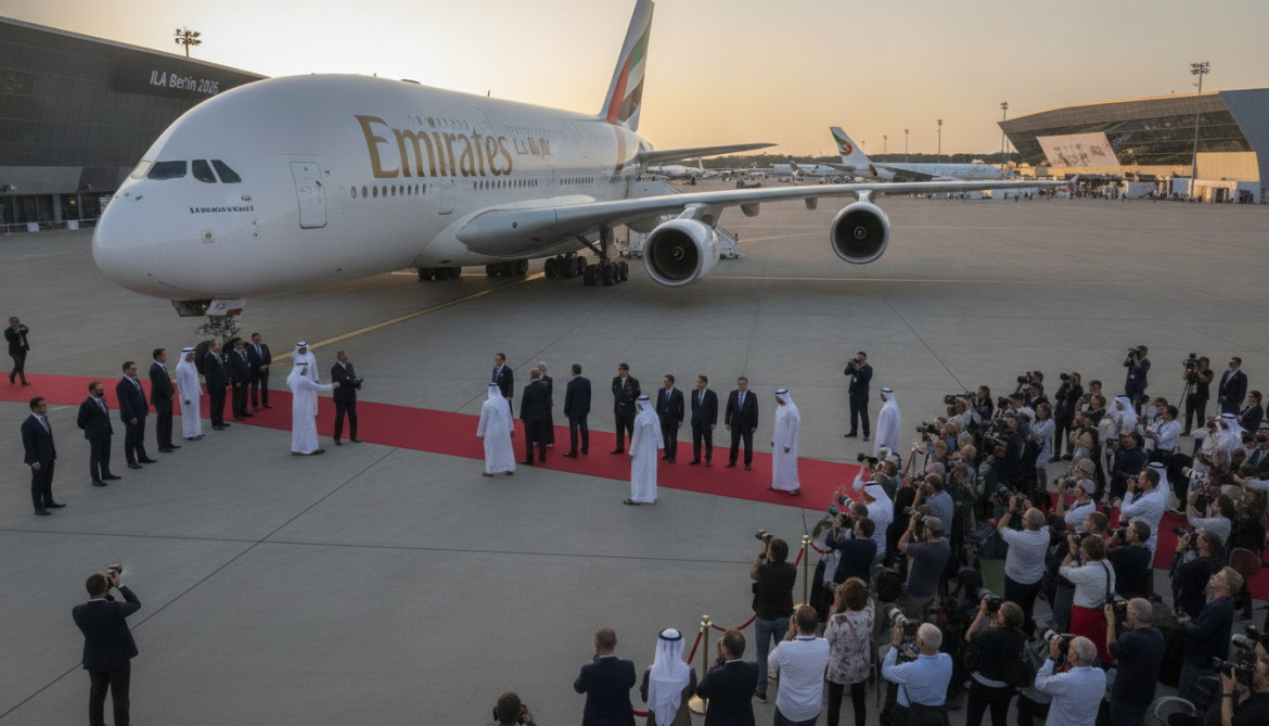Emirates A380 welcomes German leaders and spotlights expansion at ILA Berlin 2026