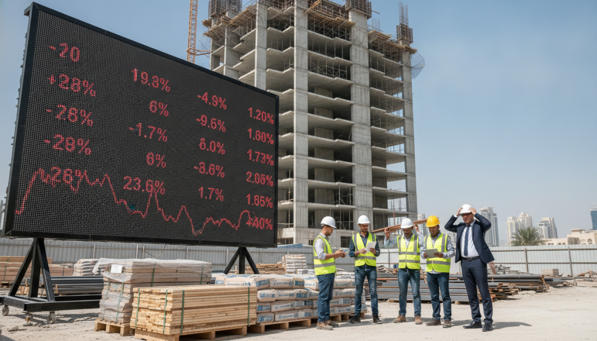 UAE building material prices surge up to 143% driving construction cost spikes