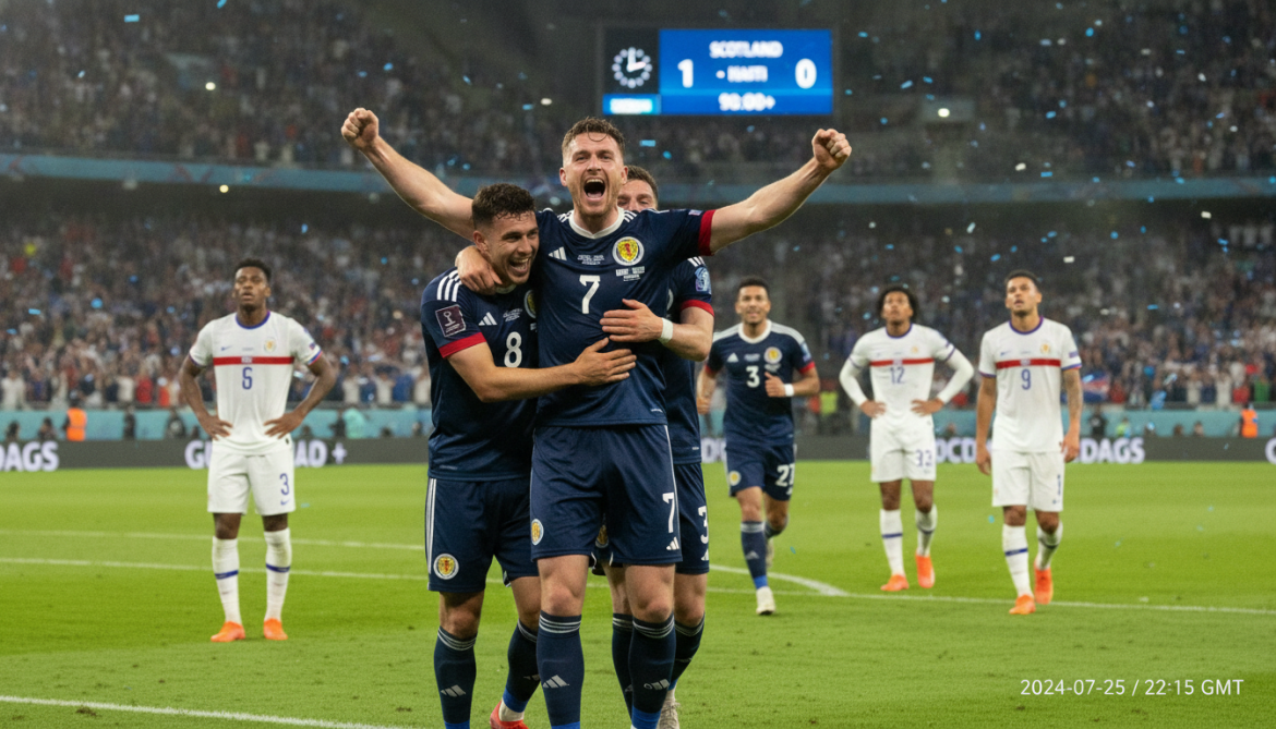 Scotland defeats Haiti 1-0 as McGinn strike secures Group C lead