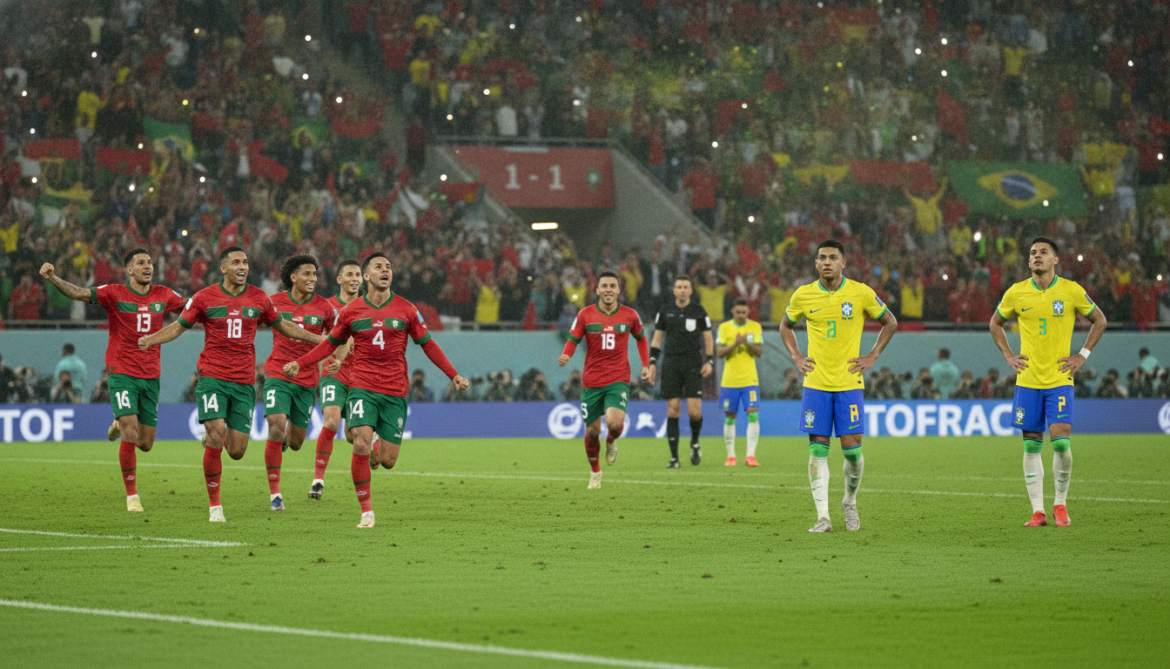Morocco confirms World Cup power with 1-1 draw against Brazil