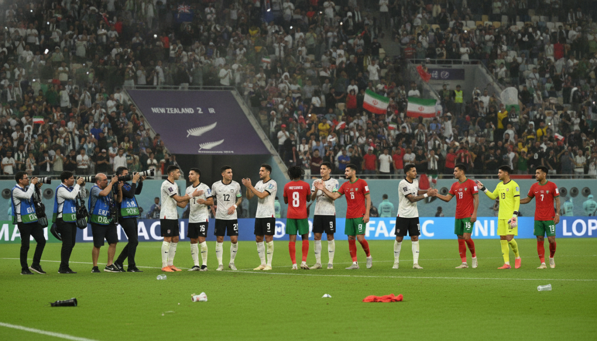 New Zealand draw with Iran 2-2 as Group G ends level