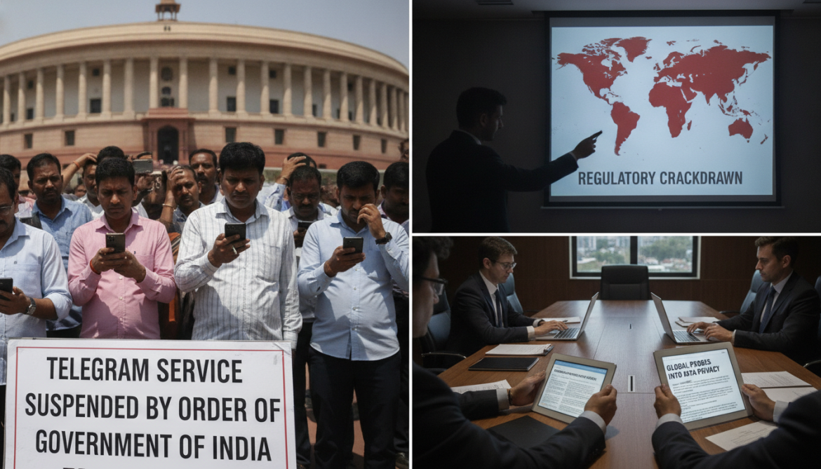 Telegram banned in India prompting global probes and regulatory crackdowns