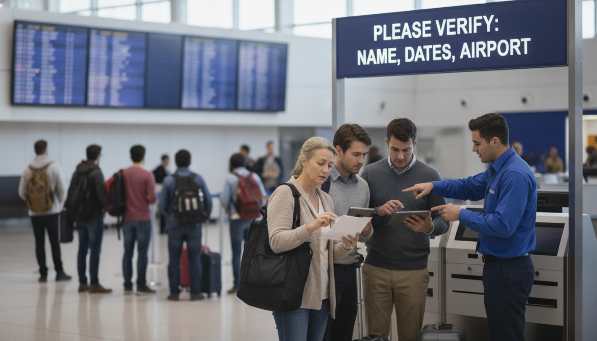 Travel booking platforms warn passengers to verify names dates and airports