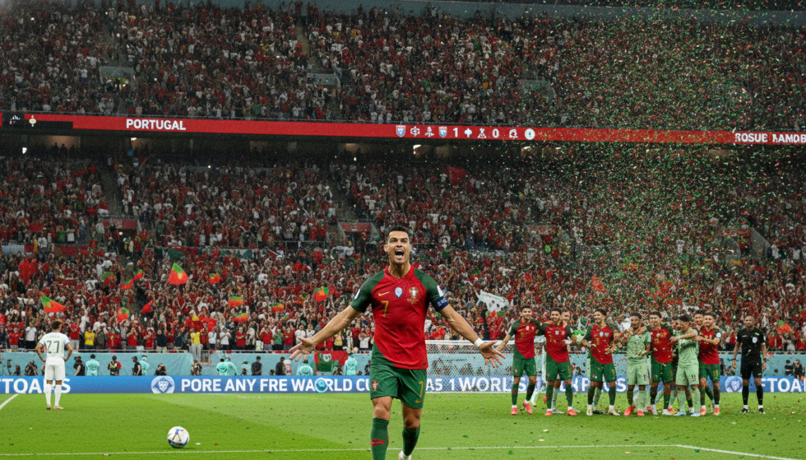 Cristiano Ronaldo scores, becomes first to score in six consecutive World Cups