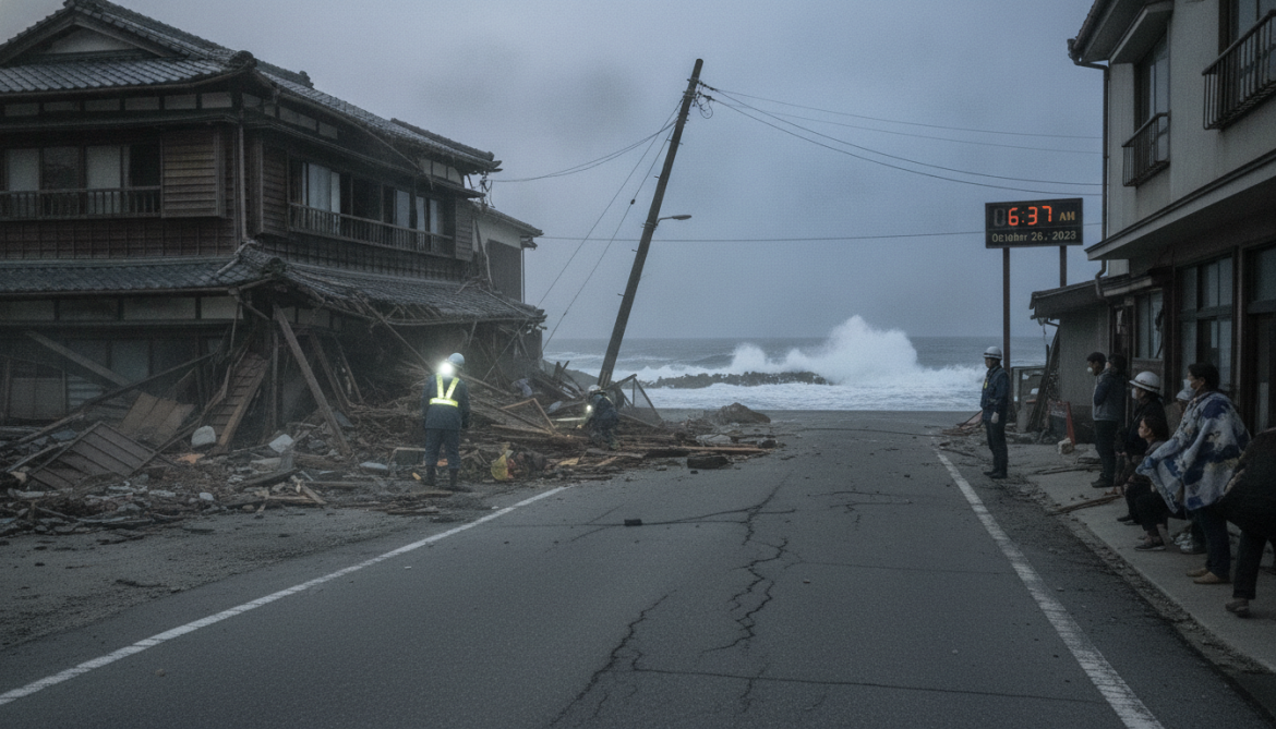 6.9-magnitude earthquake strikes near Kuji, Japan as aftershocks reported