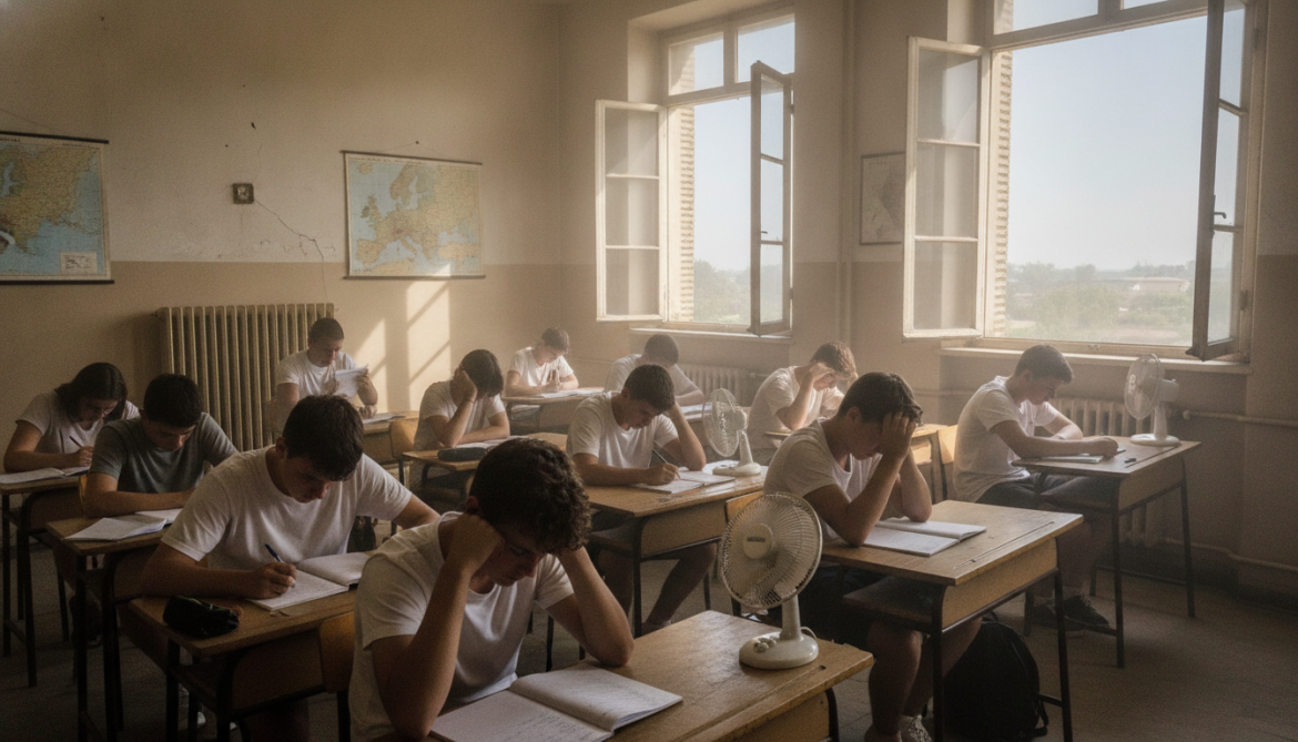 European schools grapple with extreme heat as air-conditioning shortages leave students sweltering