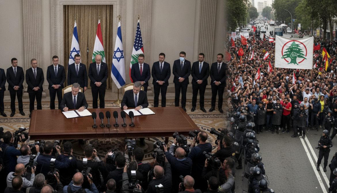 Israel-Lebanon framework signed in Washington amid Hezbollah rejection and protests