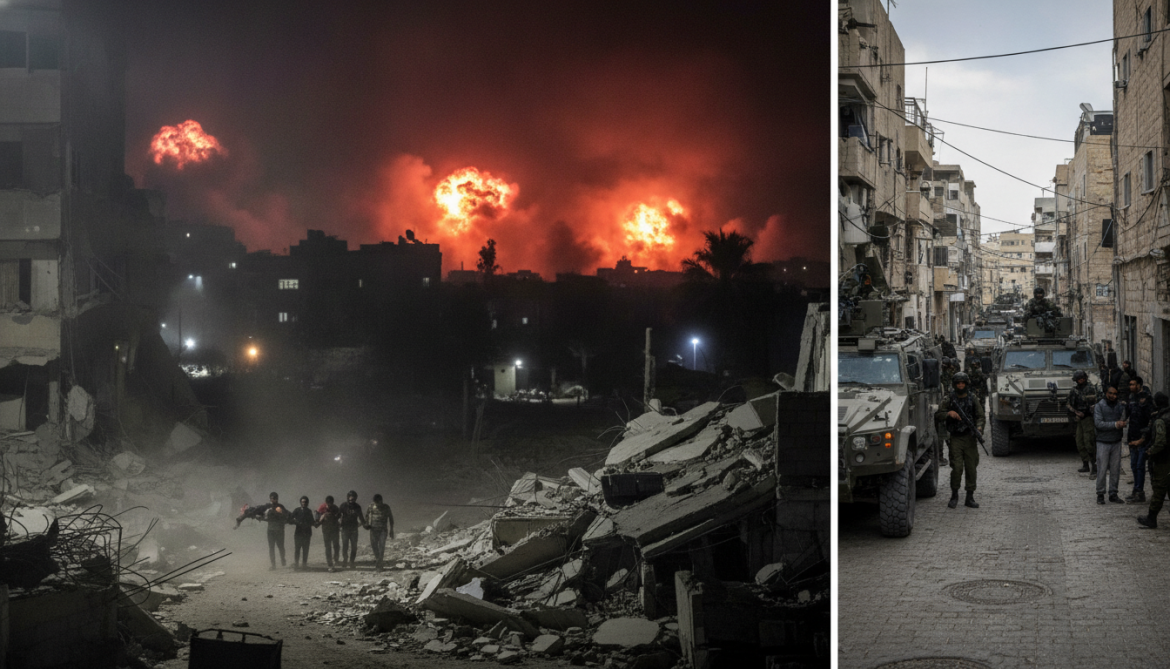 Israel intensifies Gaza air strikes, kills at least three and expands West Bank raids