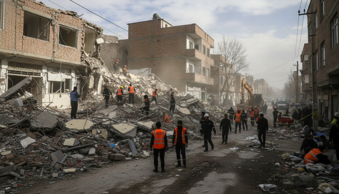 5.5 magnitude earthquake strikes western Iran near Javanrud at 10 km depth
