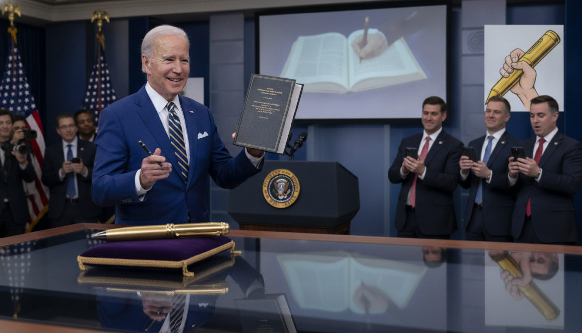 Biden announces memoir amid conservative mockery over health and pen use