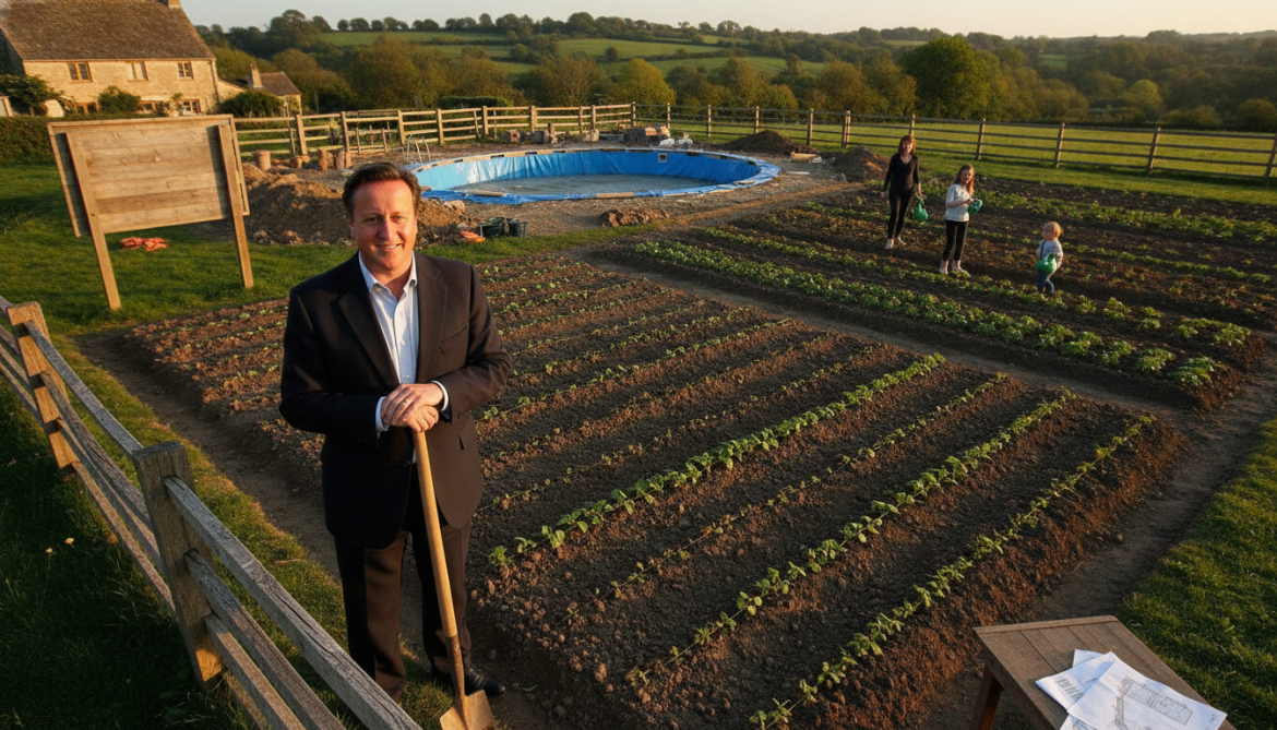 David Cameron secures planning approval for Cotswolds vegetable garden after pool dispute