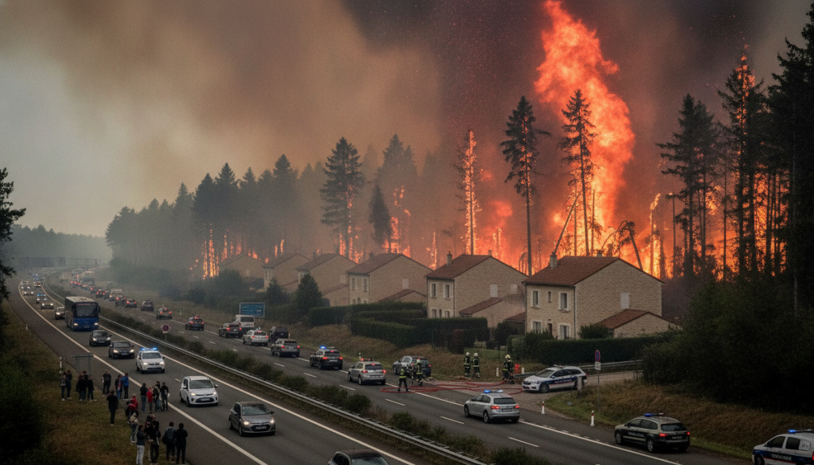 France and Spain wildfires force mass evacuations as flames threaten Bordeaux