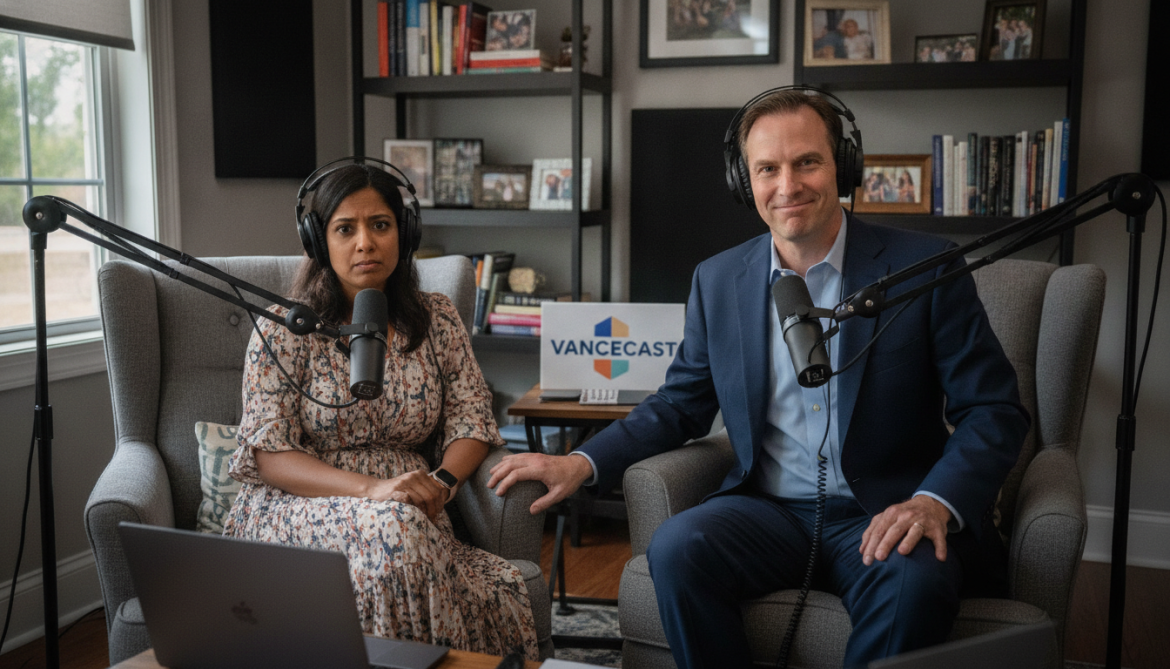 JD Vance sparks online ridicule after awkward knee-patting moment on wife's podcast