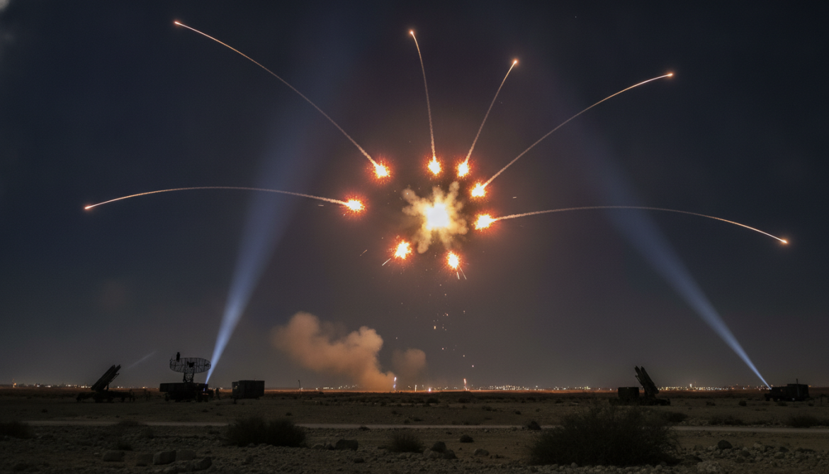 Jordanian air defenses intercept and shoot down eight rockets from Iran