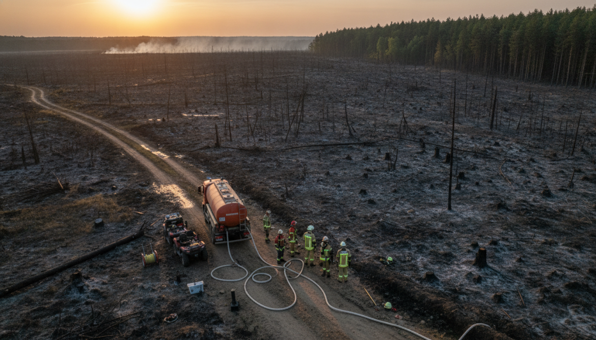 Müritz National Park fire contained after days of firefighting, 388 hectares burned