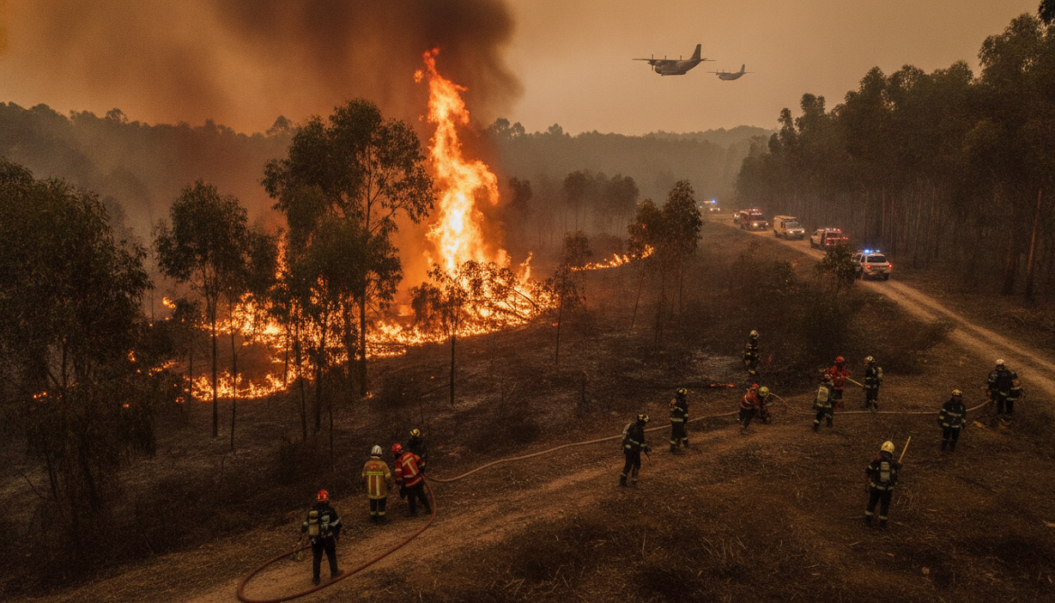Portugal wildfires scorch 12,000 hectares as Spain and Italy send reinforcements