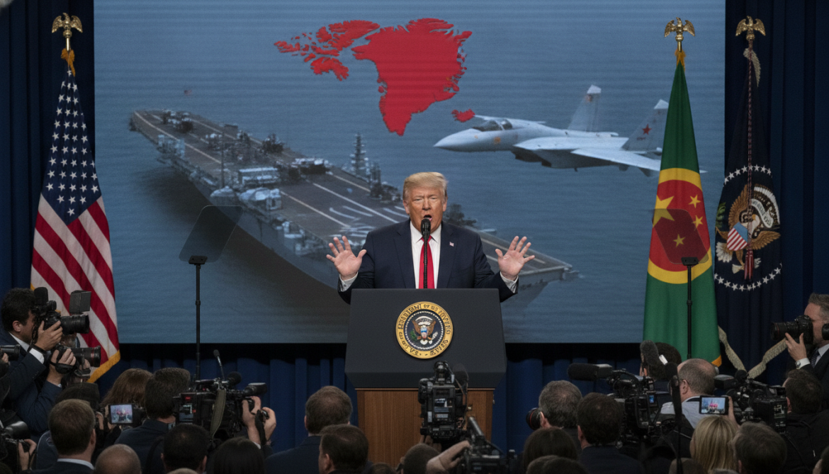 Trump demands US control of Greenland, repeats baseless Chinese and Russian threat claims