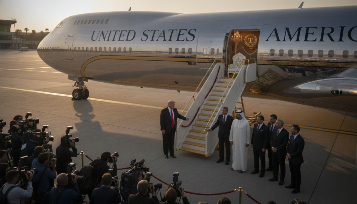 Trump unveils Qatar‑gifted Air Force One with lavish Trump‑style cabin