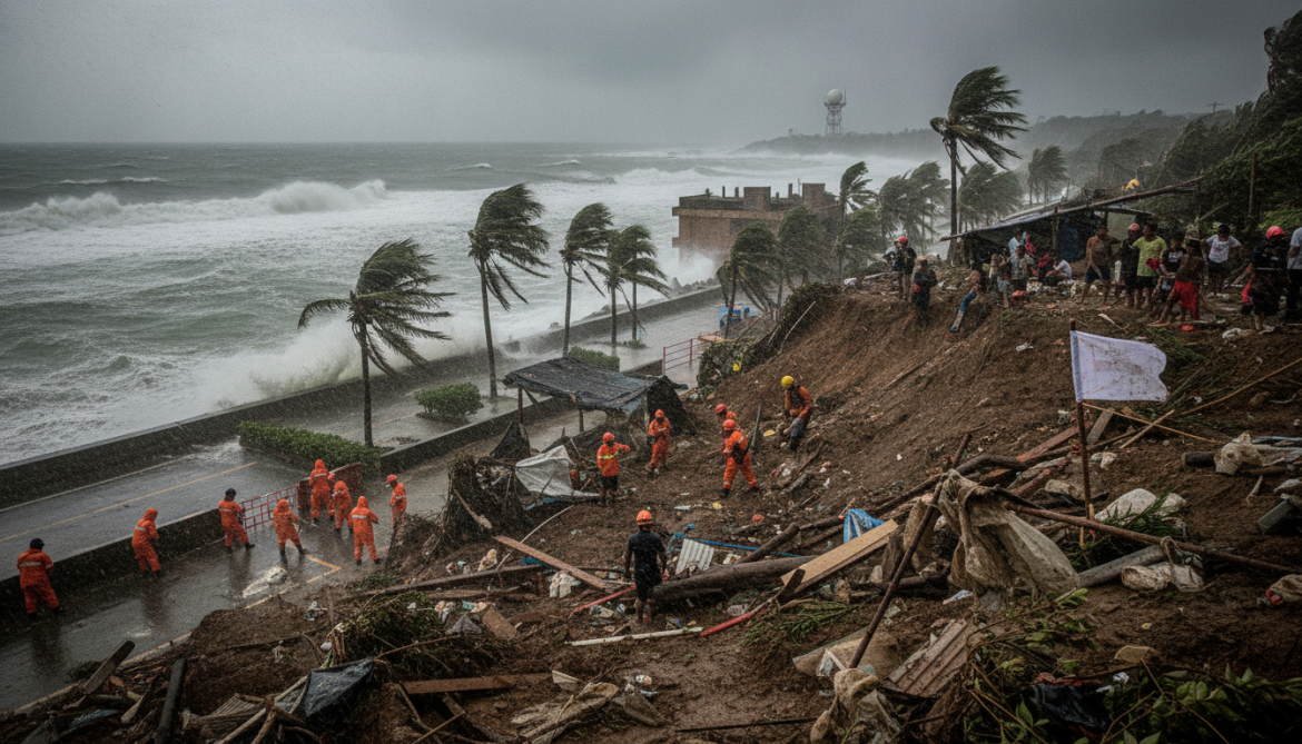 Typhoon Bavi threatens northern Taiwan after Philippines landslides kill 5