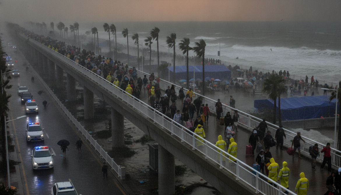 Typhoon Noul forces evacuation of 340,000 in Guangdong as red alert issued