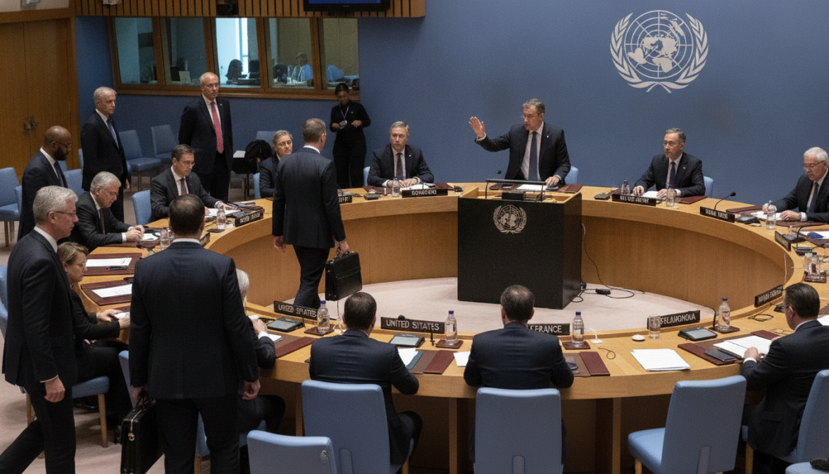 US walks out of UN meeting after France likens US to North Korea, Russia