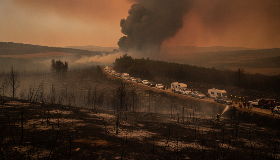 Var wildfires devastate 2,500 hectares and force 400 residents to flee