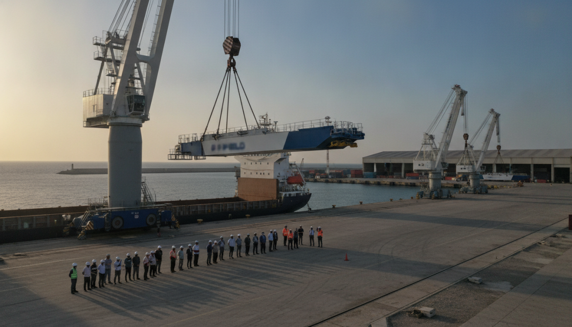 DP World receives first of three mobile cranes for Tartus port upgrade
