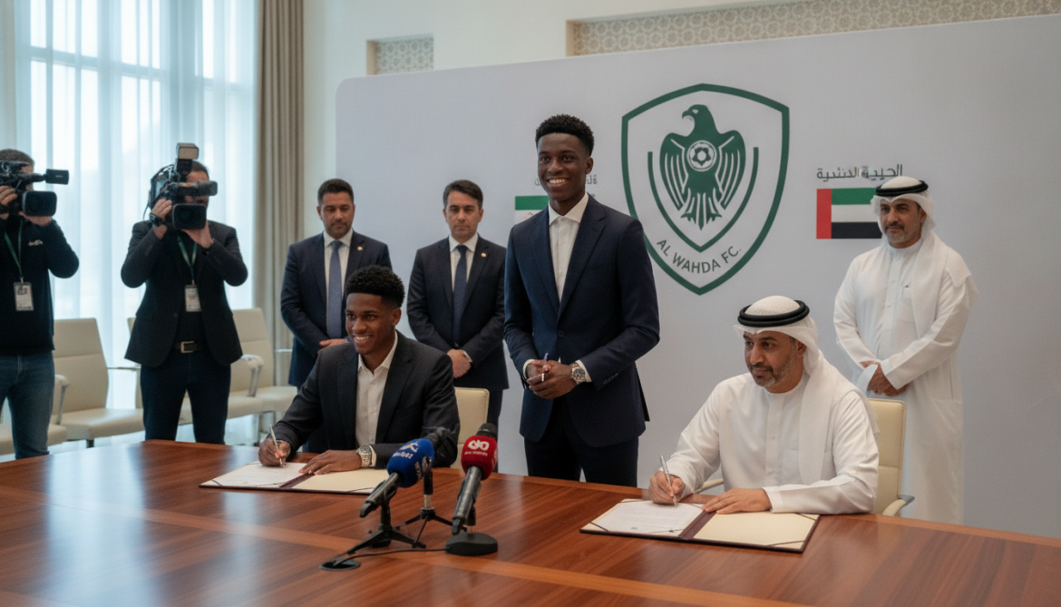 Al Wahda completes signing of 20-year-old Asher Agbinon as resident player