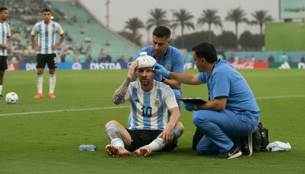 Messi Set to Undergo Tests After Head Knock Ahead of Egypt Tie