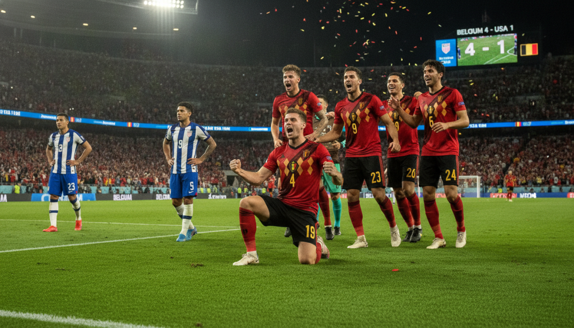Belgium routs host USA 4-1 to reach World Cup quarterfinals