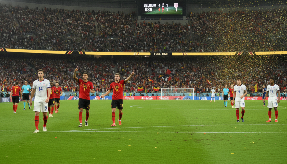 Belgium knocks USA out of World Cup with 4–1 rout