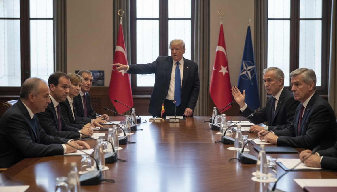 Trump threatens trade cutoff with Spain at NATO summit in Ankara