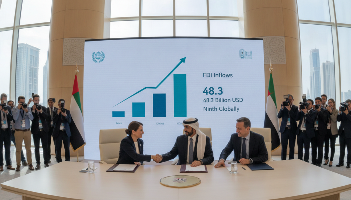 UAE Reports Historic $48.3 Billion FDI Inflows in 2025, Ranks Ninth Globally