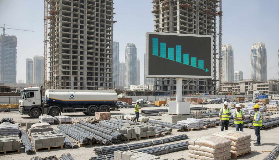 Dubai building material prices record monthly correction as fuel costs fall