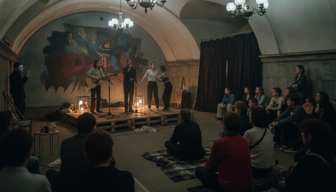 Moscow underground arts scene survives under wartime silence and censorship