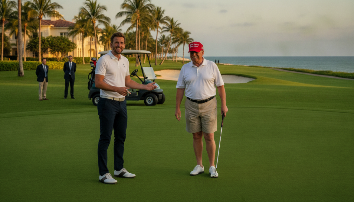 Harry Kane reveals he played golf with Donald Trump in Palm Beach