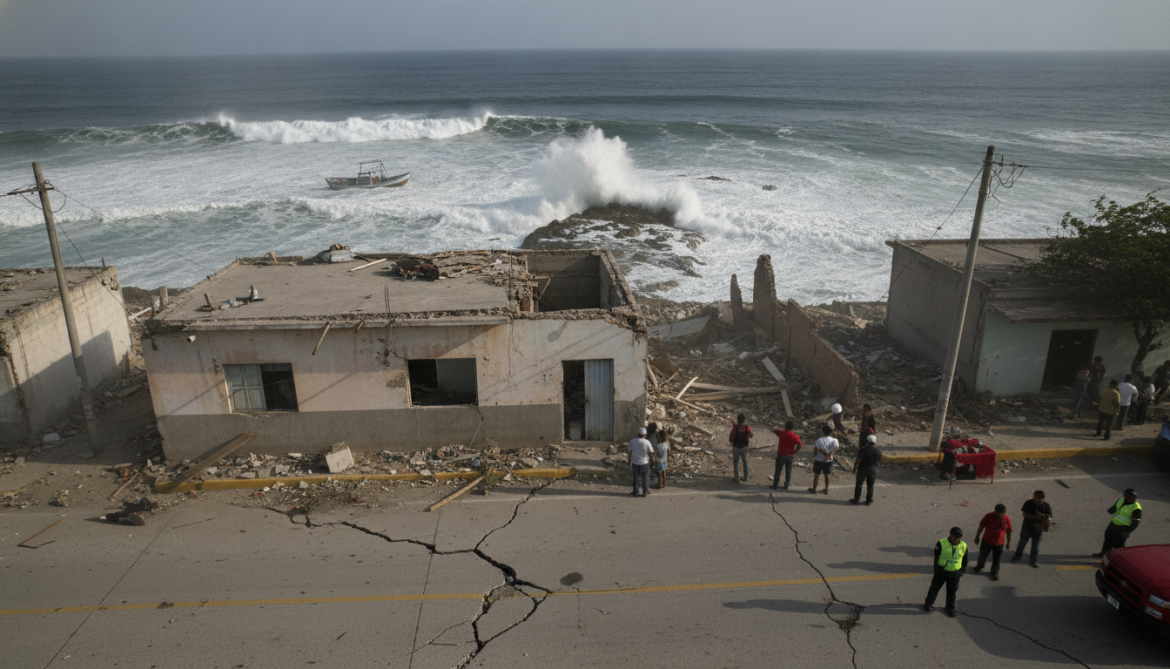 7.3 magnitude earthquake strikes North Pacific off Aquiles Serdán Mexico