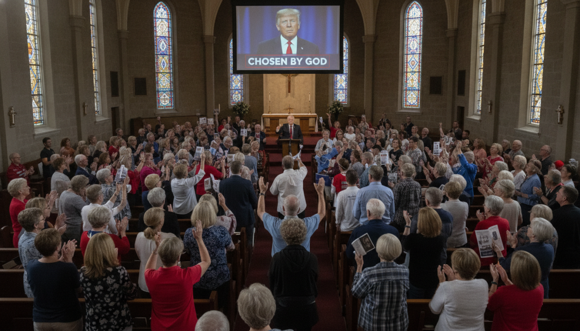 White evangelical Christians view Trump as chosen by God, study finds