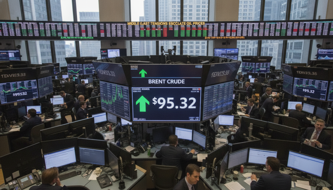 Brent oil surges above $95 as Middle East fighting lifts prices