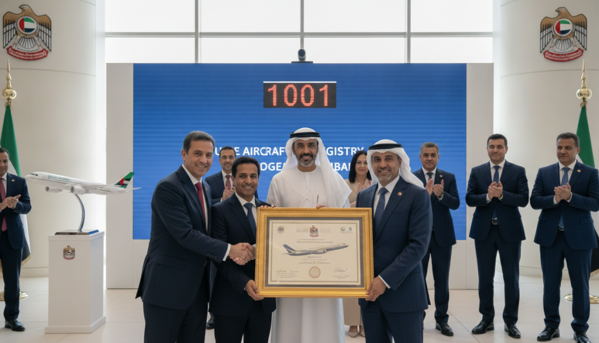 UAE aircraft registry surpasses 1,000 as 1001st aircraft is registered