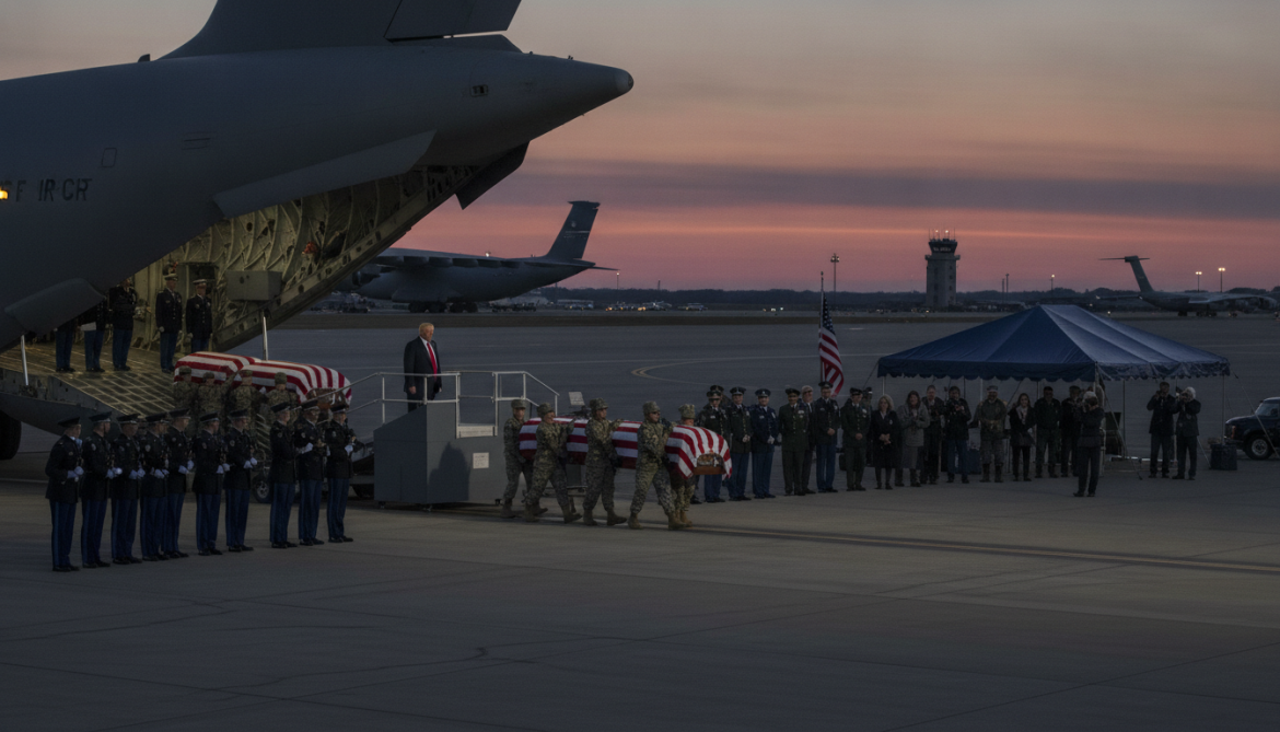 Trump Witnesses Dignified Transfer of Four Soldiers Killed in Iran War
