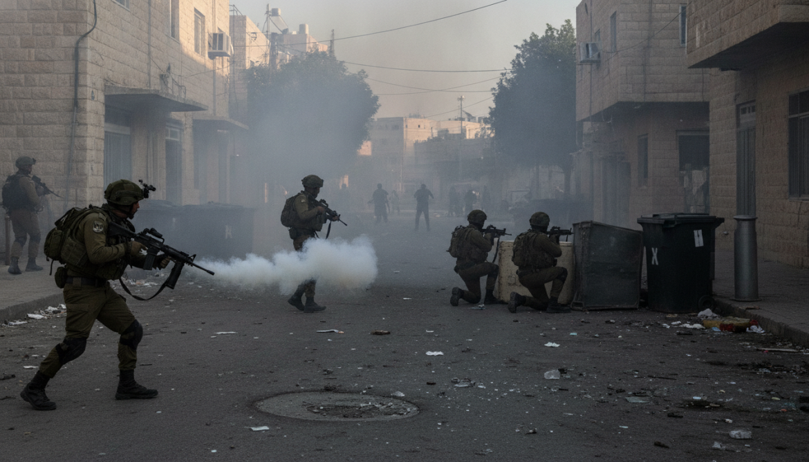 Israeli troops deploy tear gas in Tal after shootout kills six
