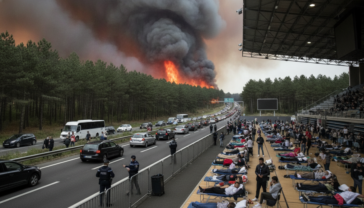 Gironde Wildfire Forces Evacuation of 220,000 as Bordeaux Shelters Thousands