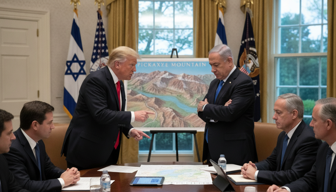 Trump Rebukes Netanyahu at White House Over Pickaxe Mountain Intelligence