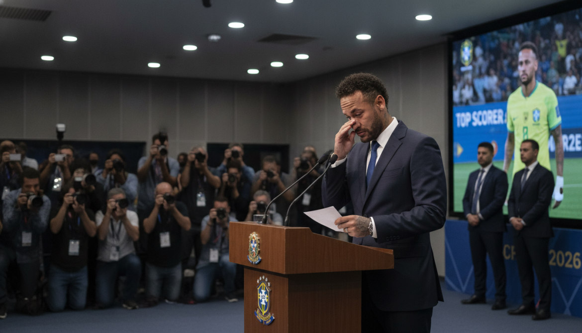 Neymar announces international retirement after 2026 World Cup as Brazil's top scorer