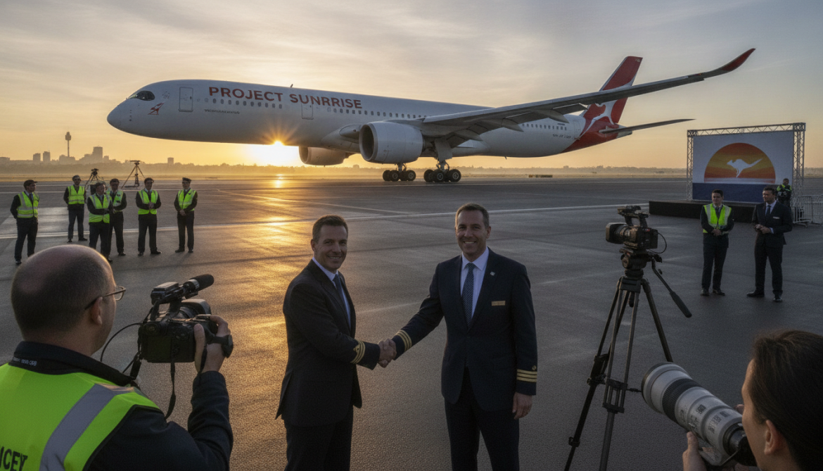 Qantas completes 12,460-mile nonstop Airbus test flight for Project Sunrise