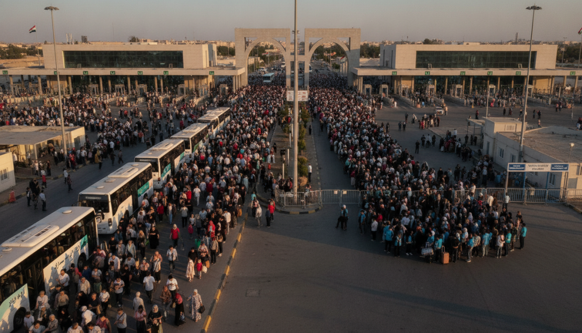 Al-Rai border crossing in Aleppo records 181,000 travelers, 3,000 voluntary returnees this year
